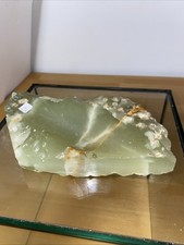 natürlicher Onyx Grün Schale Heilstein Teilweise Geschliffen 750g