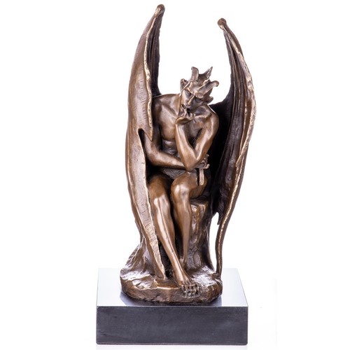 Bronzefigur teufel - bronzefigur,