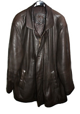 BUGATTI  HERRENJACKE HIRSCHLEDER LEDERJACKE PARKA GR 56 DUNKELBRAUN