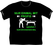 Pool Billard T-Shirt Hemd Meisterschaft Snooker Kegel Geburtstags Profiliga 5