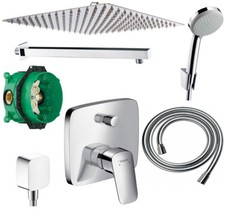 Hansgrohe Unterputz Dusch Set Regendusche 360mm Logis ibox Duscharmatur A31-Q
