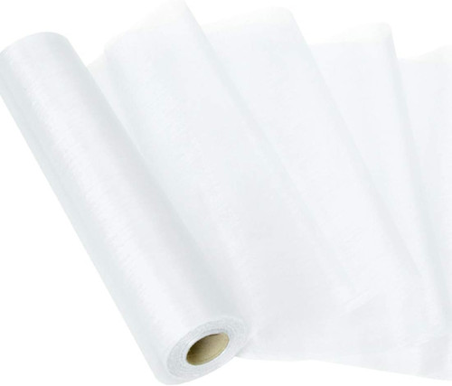 Organza rolle weiß - organza,