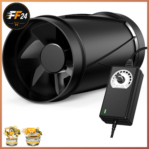 Rohrventilator 100mm motor - 100mm, ec-motor