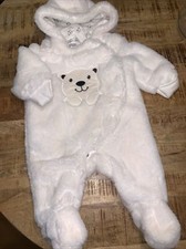 Dopodopo Gr. 68 Winteranzug Overall Eisbär Bärenanzug Teddy Schneeanzug Skianzug