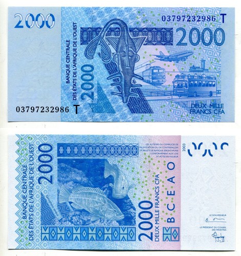 2000 francs west african - francs,