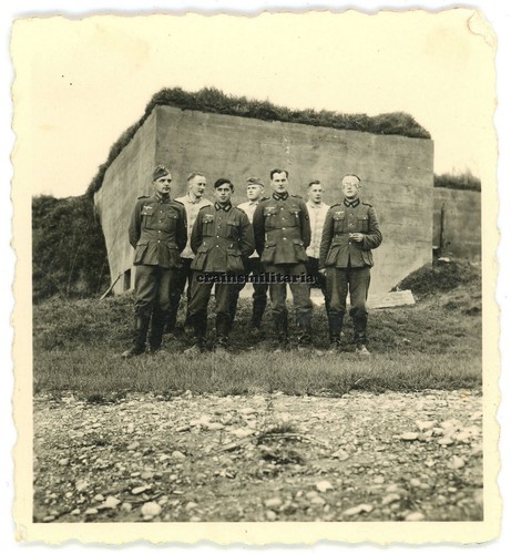 Orig foto soldaten mit - orig., bunker