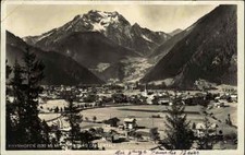 Mayrhofen Österreich Tirol 1930 Zillertal Tal Grünberg Berge Alpen Stadt Häuser