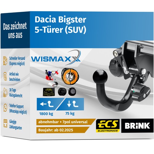 Anhängerkupplung für dacia - für,