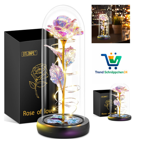 Personalisierte glasrose ewige - glasrose,