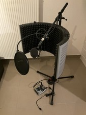 Homestudio Aufnahmeset -Mikrofon, Ständer, Absorber, Pop Cover, Mischpult