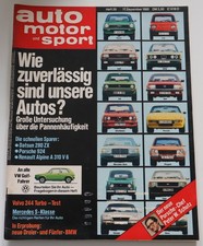 AMS 26/1980 Volvo 244 turbo, Porsche 924, Renault Alpine A 310, Datsun 280 ZX