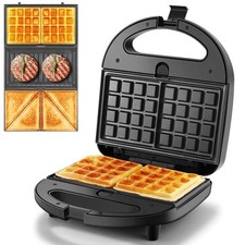 3 in 1 Sandwichmaker Elektrogrill Waffeleisen Kontaktgrill Sandwichtoaster