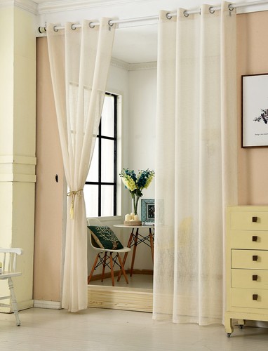2xgardinen transparent mit - transparent,