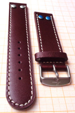 Laco Lederarmband braun 22 mm für Fliegeruhr etc.. neuwertig