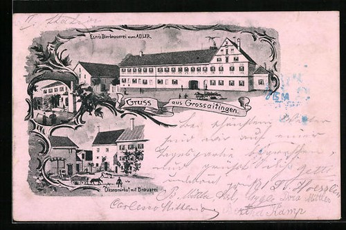 Künstler grossaitingen - künstler-ak,