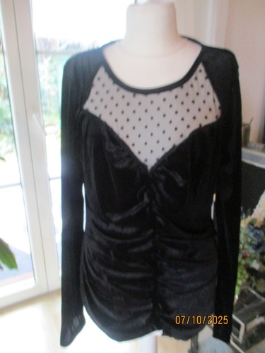 Elegantes samt shirt bluse - ,