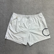 CALVIN KLEIN Herren Badehose Badeshorts Gr. XL Beach Shorts Logo 17617 Weiß