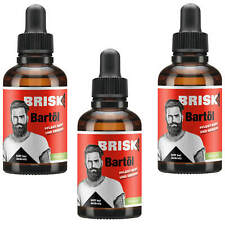 3x 50ml Brisk Bartöl pflegt