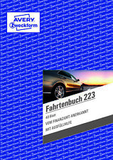 1 Zweckform Fahrtenbuch 223 A5 mit 40 Blatt AVERY Formularbuch Jahresabrechnung
