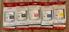 5x original canon pfi-102 mbk c m y bk ipf510 ipf600 ipf605 ipf610 ipf700 ipf710
