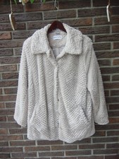 Webpelz Jacke Mantel Laura Kent creme Gr. 48/50