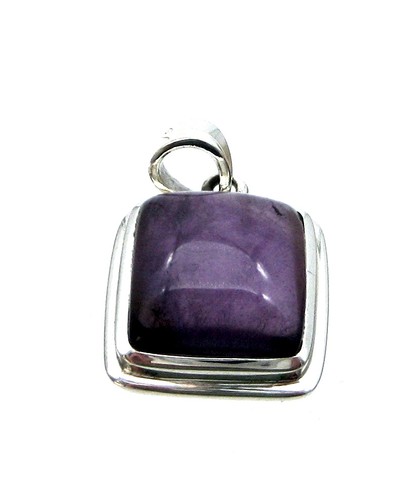 Anhänger amethyst eckig - anhänger,