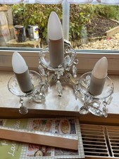 Kronleuchter 3 flammig  Deckenleuchte  Silber