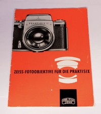 Broschuere Zeiss-Photoobjektive für die Praktisix - Carl Zeiss Jena