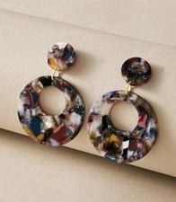 Große Ohrringe Bunt Leicht NEU