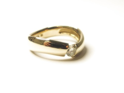 Solitär bandring gold - solitÄr,