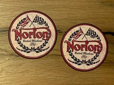 2x Norton Bikes Aufkleber Motorrad Sticker Bobber Oldtimer Retro Kult Rar MG066