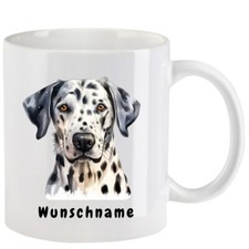 Tasse mit Dalmatiner aquarell