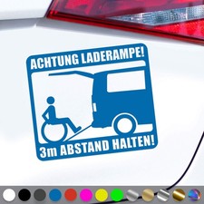 Rollstuhl Aufkleber Behindert 3m Rampe Rollstuhlfahrer Sticker Auto Geschenkidee