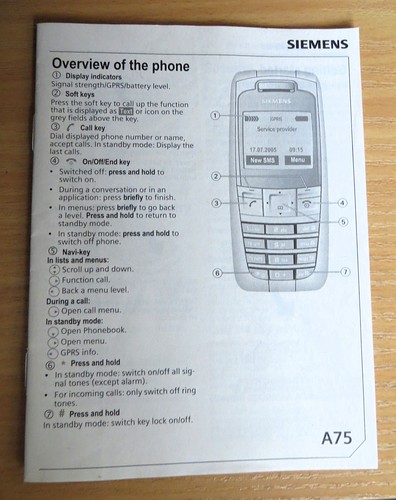 Siemens handy a75 original - siemens,