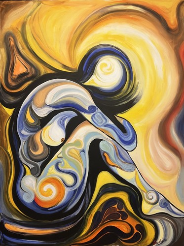 Original acryl gemälde - original,
