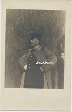 Foto/AK Offizier-Mantel-weiß