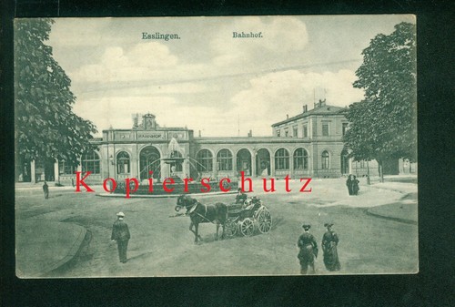 Esslingen bahnhof - ak, esslingen,