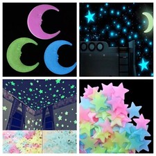 Fluoreszierende Leuchtende Sterne leuchten im Dunkeln Wandtattoo Kinderzimmer
