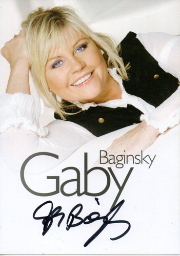 Autogramm gaby baginsky - -,