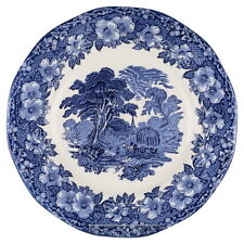 Speiseteller Enoch Wedgwood Woodland blue blau