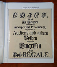 Vordruckblatt Eingriff in das Postregal Gesamtheit Landesherren 6. März 1732