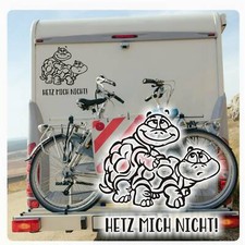 Hetz nicht! Wohnmobil Auto Aufkleber Schildkröten Chillkröten Sticker WoMo034
