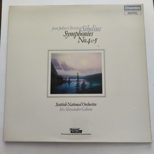 Sibelius Symphonies No. 4 & 5 Jean Julius Christian 12" Vinyl LP Record