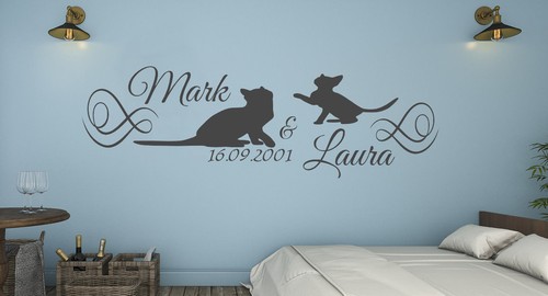 Wandtattoo name schlafzimmer - name,