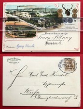 Reklame Litho AK DRESDEN und