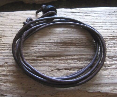 Surfer leder wickel armband - surfer,