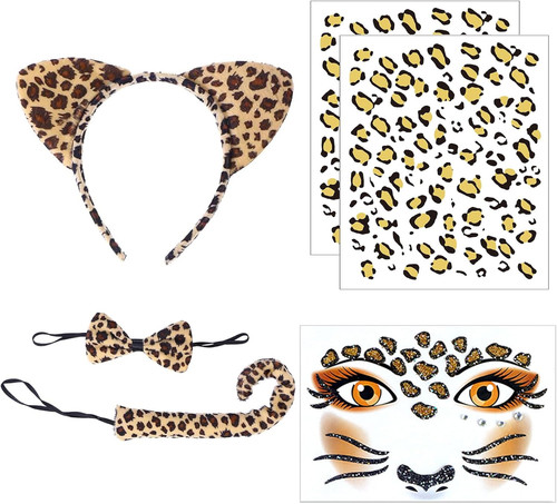 Leopard kostüm set - kostüm, set,