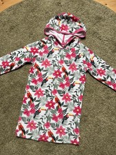 Strandkleid Gr. 122 128 Mädchen Tchibo Happy Kids Frottier Kleid Bademantel 