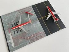 ALU DIORAMA PLATTE  FLUGHAFEN INK. 3X SCHABAK LTU , 1:600, FLUGZEUGE!