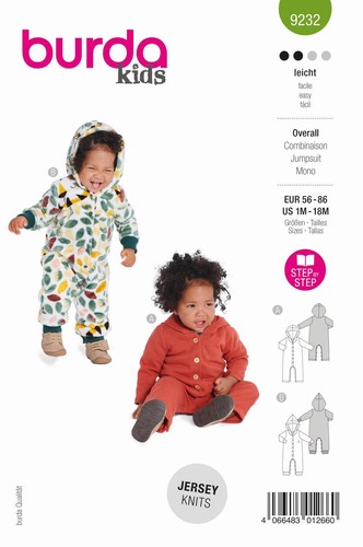 Schnittmuster babyoverall mit - schnittmuster,
